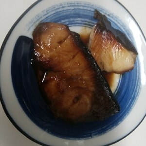 レンジでしっとり　ぶりの甘辛照り焼き